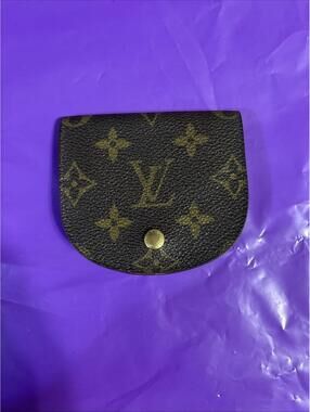 Auth Louis Vuitton Monogram Porte Monnaie Gousset Coin Purse Wallet M61970 PVC